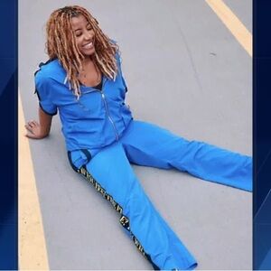 Free People x Aggie North Carolina A&T Tech Zipper Front Varsity Top